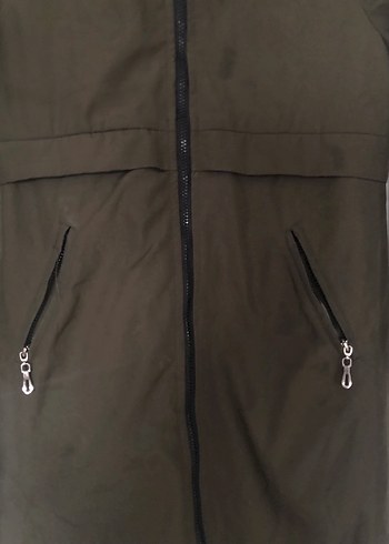 Uzun Kollu Kemerli Kadın mont - Görsel 2