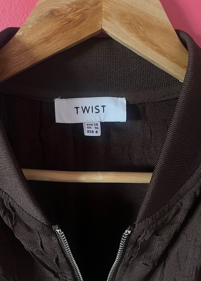 Twist kahve ceket - Görsel 2