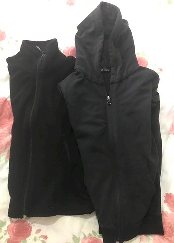 Erkek Çocuk Siyah Fermuarlı Sweatshirt ve Ceket - Görsel 4