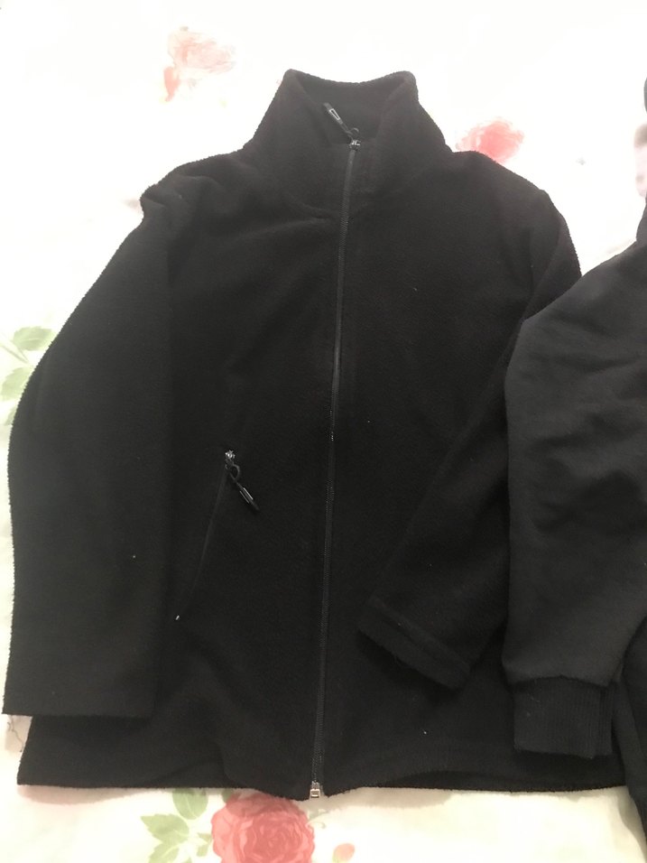 Erkek Çocuk Siyah Fermuarlı Sweatshirt ve Ceket - Görsel 2