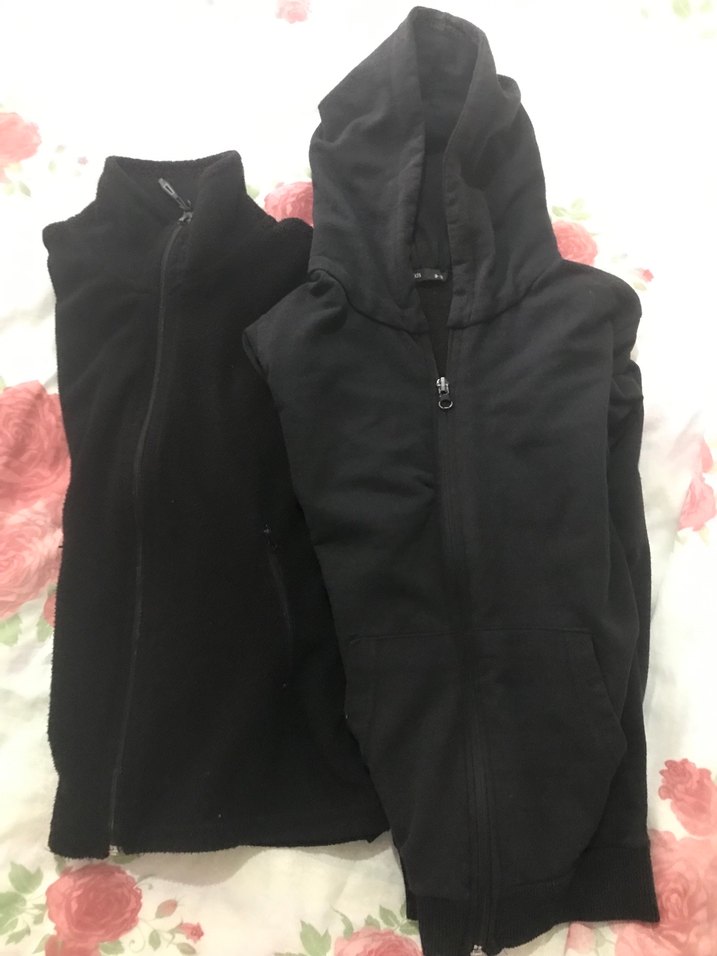 Erkek Çocuk Siyah Fermuarlı Sweatshirt ve Ceket - Görsel 4