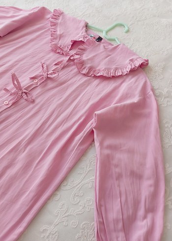 Pembe fiyonklu tunik