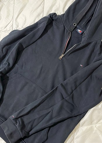 Tommy Hilfiger Lacivert Kapusonlu Sweatshirt