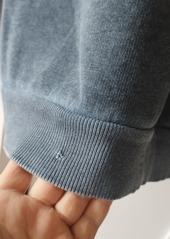 s Beden Kadın Gri Uzun Kollu Salaş Sweatshirt