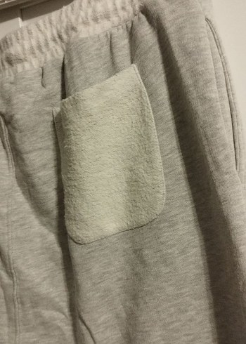 şalvar tarz Gri Erkek Pamuklu Rahat Kesim Eşofman Altı - Görsel 2