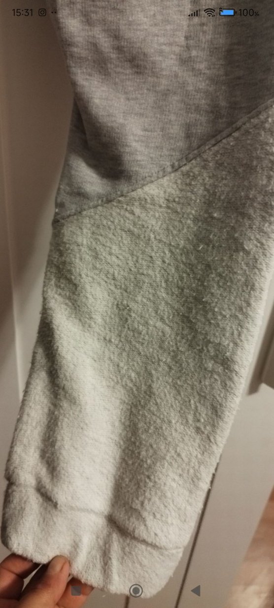 şalvar tarz Gri Erkek Pamuklu Rahat Kesim Eşofman Altı - Görsel 4