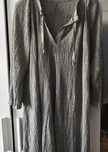 Gri tunik elbise