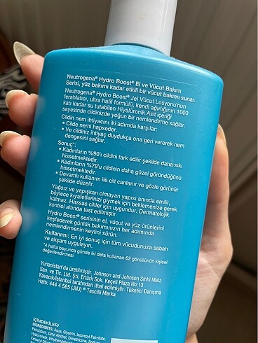 Beden neutrogena hydro boost nemlendirici büyük boy
