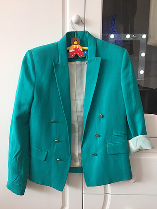 Mango Mango turkuaz blazer ceket