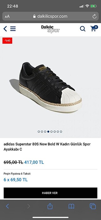 38 Beden Adidas spor ayakkabı