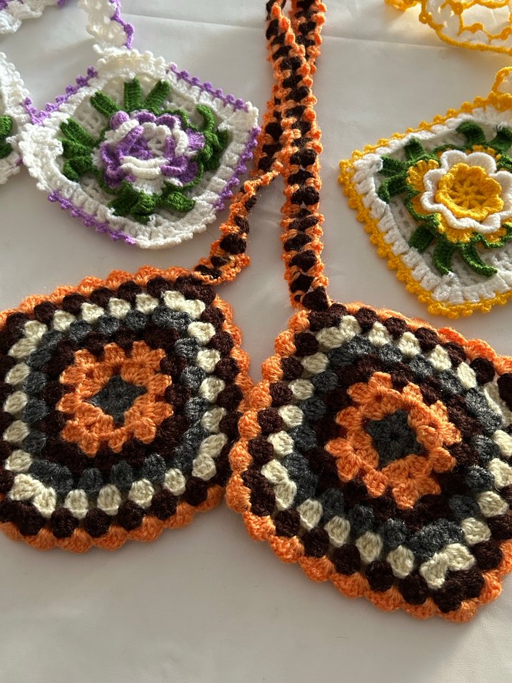 Renkli Örgü Tutacak Modeli - Görsel 3