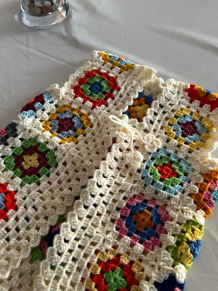 Renkli Örgü Bohem Yelek - Görsel 2