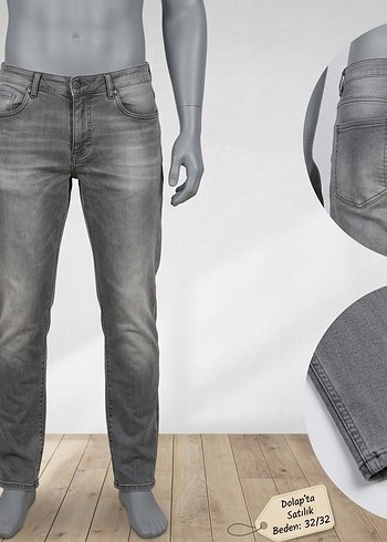 Mavi Jeans Gri Yikamali Slim Fit Erkek Jean