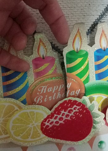 3d kabartmalı doğum günü afişi - Görsel 2