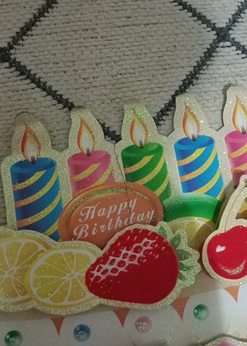 3d kabartmalı doğum günü afişi - Görsel 3