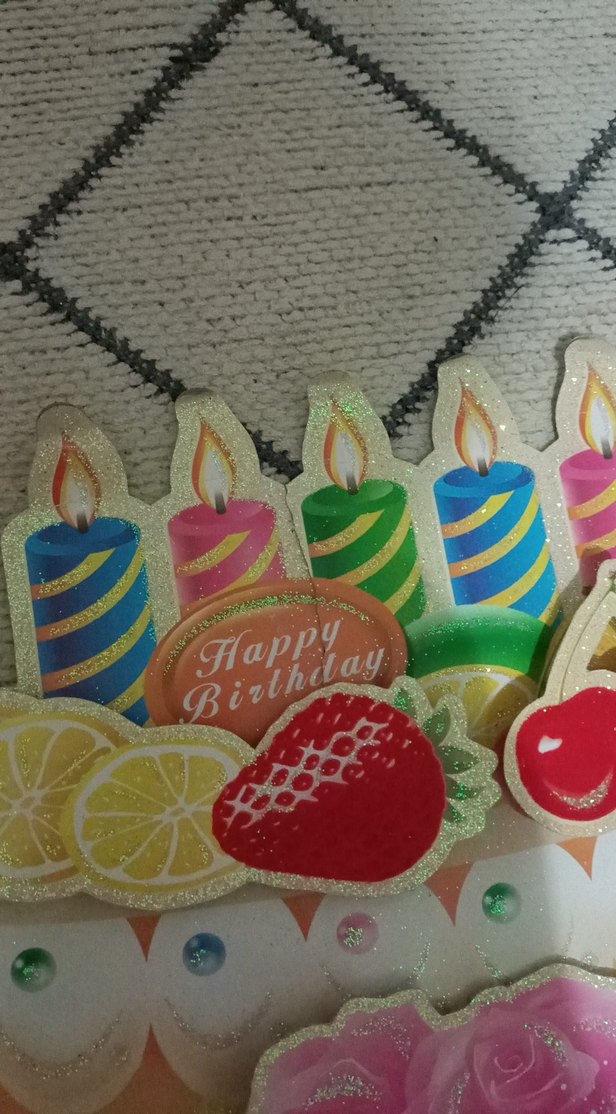 3d kabartmalı doğum günü afişi - Görsel 3