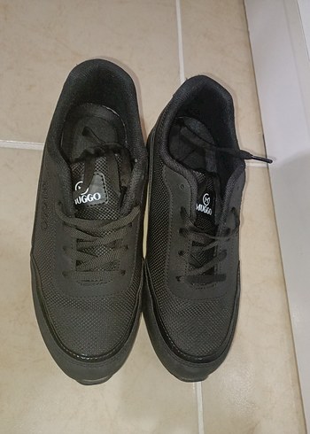 Muggo Siyah Ortopedik Kadın Spor Ayakkabı - Görsel 11