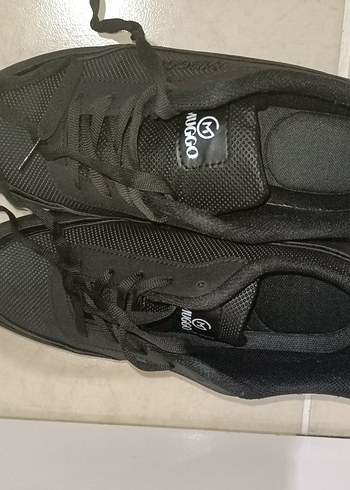 Muggo Siyah Ortopedik Kadın Spor Ayakkabı - Görsel 12