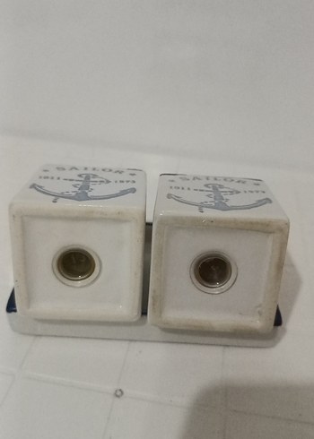 Mavi Denizci Desenli Tuzluk ve Biberlik Seti - Görsel 4