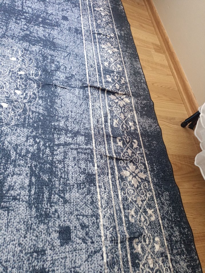 Modern Klasik Desenli Lacivert Halı 4 m2 - Görsel 5