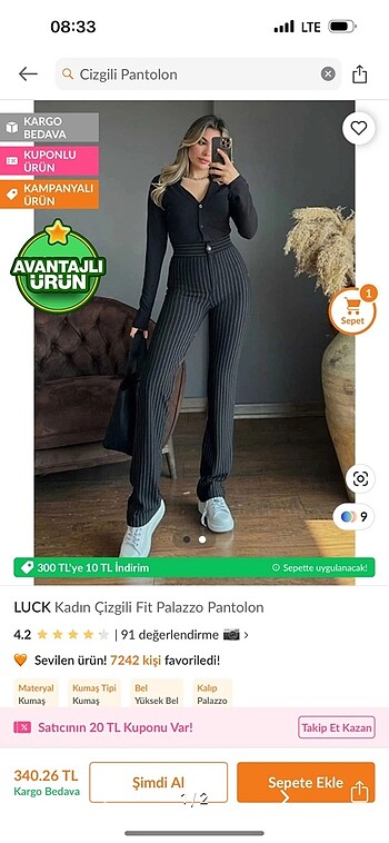 cizgili pantolon