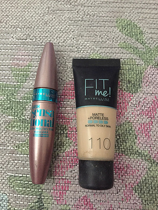 Maybelline rimel ve fondöten