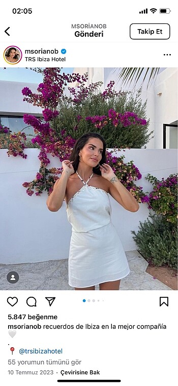 Zara boncuk elbise