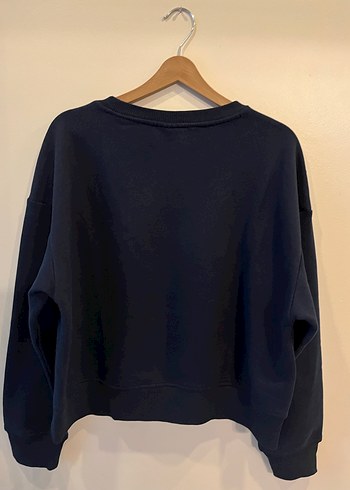U.S Polo Assn. Lacivert USPA Baskılı Kadın Sweatshirt