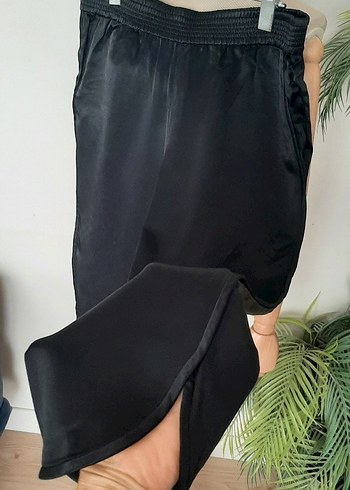 Zara Siyah Salaş Saten Pantolon