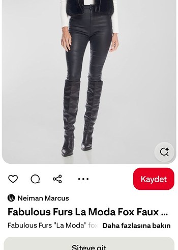 Beymen Kürk Detaylı Deri Biker Yelek
