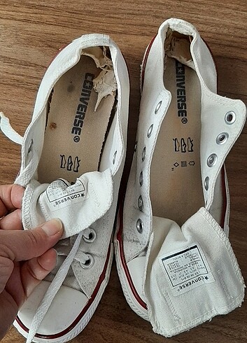 37 Beden beyaz Renk Orjinal 37 no converse 