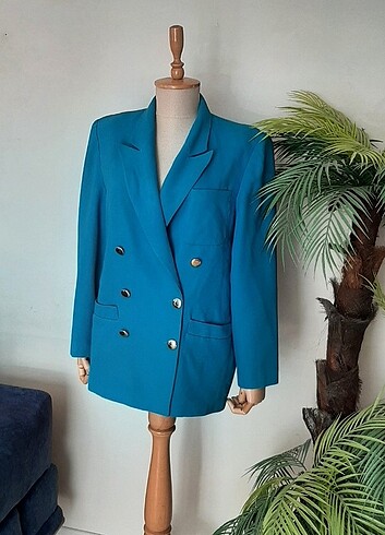 Astarli vatkali vintage blazer 