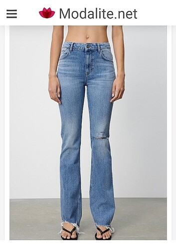 Zara flared tertemiz şık jeans 