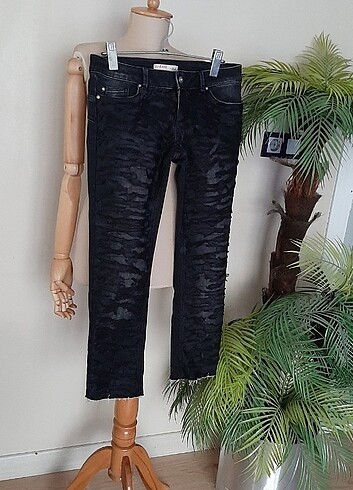 27 Beden gri Renk liu-jo şık licrali jeans