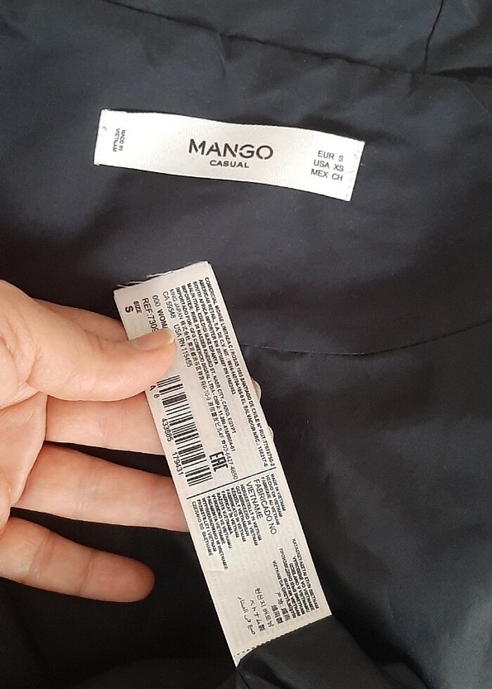 Mango tertemiz şık parka - Görsel 2