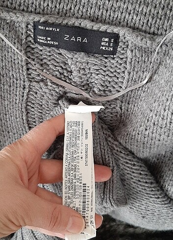 s Beden gri Renk zara kapsonlu tertemiz hirka