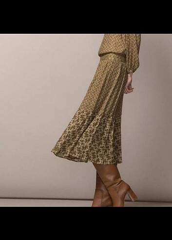 Massimo dutti astarli etek 