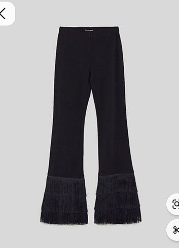 Zara yüksekbel püskül detayli pantolon 