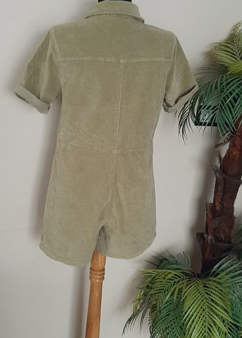 Kadın kadife Mini Tulum Kısa Kollu - Görsel 7