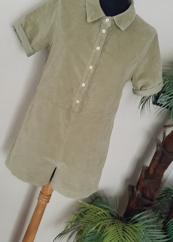 Kadın kadife Mini Tulum Kısa Kollu - Görsel 4