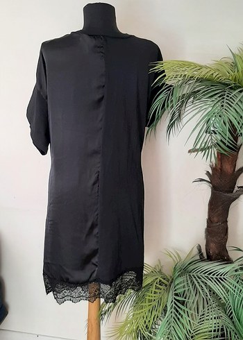 Siyah Drapeli Midi Gotik Elbise - Görsel 13