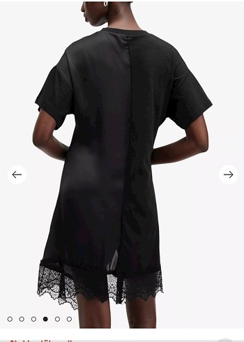 Siyah Drapeli Midi Gotik Elbise - Görsel 9