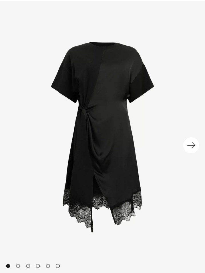 Siyah Drapeli Midi Gotik Elbise - Görsel 4