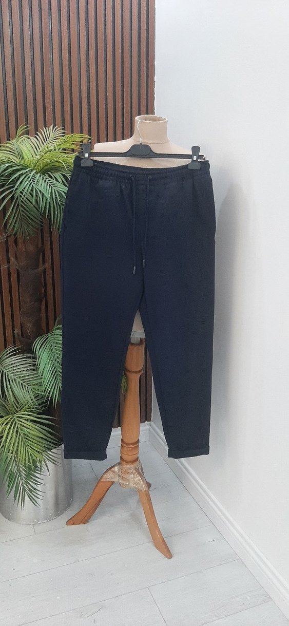 Siyah Regular Fit Erkek Pantolon - Görsel 3