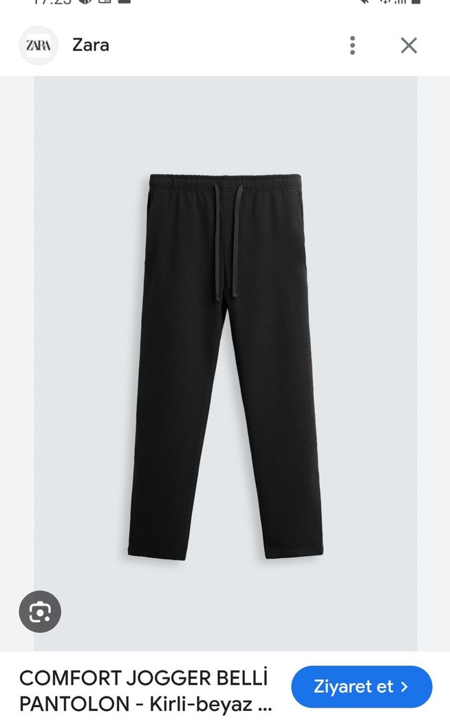 Siyah Regular Fit Erkek Pantolon - Görsel 2