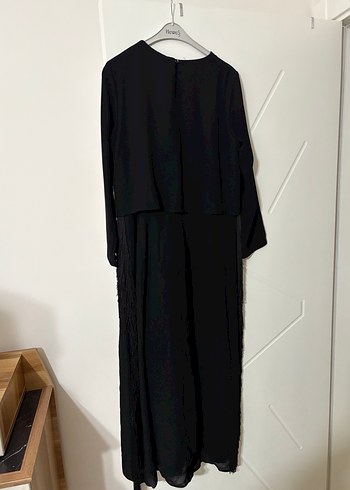 Kadın Siyah Uzun Kollu Elbise - Görsel 5