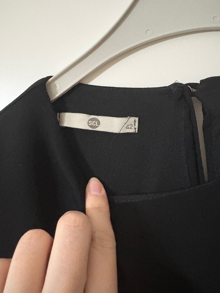 Kadın Siyah Uzun Kollu Elbise - Görsel 3