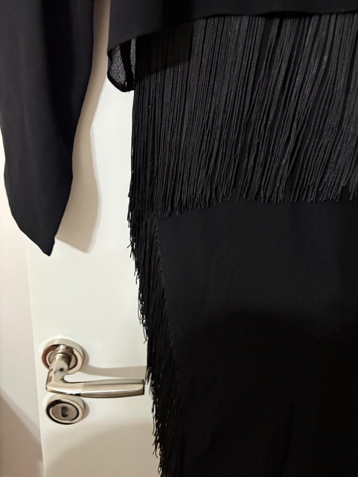 Kadın Siyah Uzun Kollu Elbise - Görsel 2