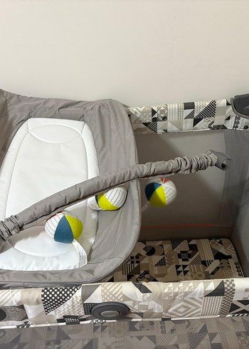 Graco Contour Electra Park Yatak Bej-Gri - Görsel 3