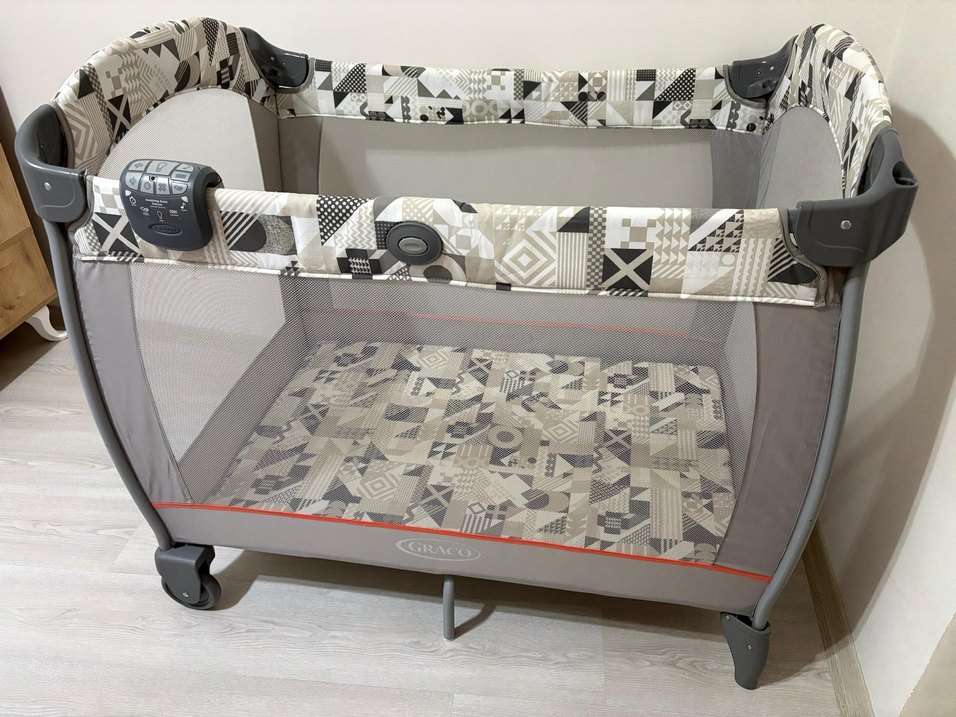 Graco Contour Electra Park Yatak Bej-Gri - Görsel 2